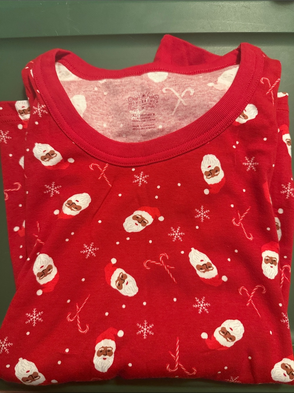 Wondershop Santa Print Long Sleeve Women’s shirt
